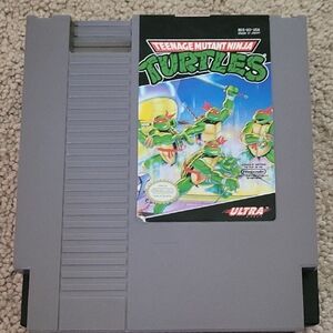 Nintendo Teenage Mutant Ninja Turtles NES Game - Gray
